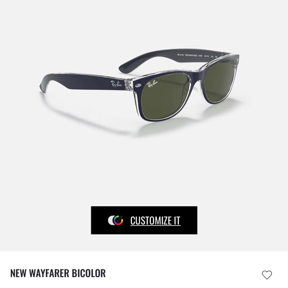 Ray Ban New Wayfarer Bicolor Sunglasses